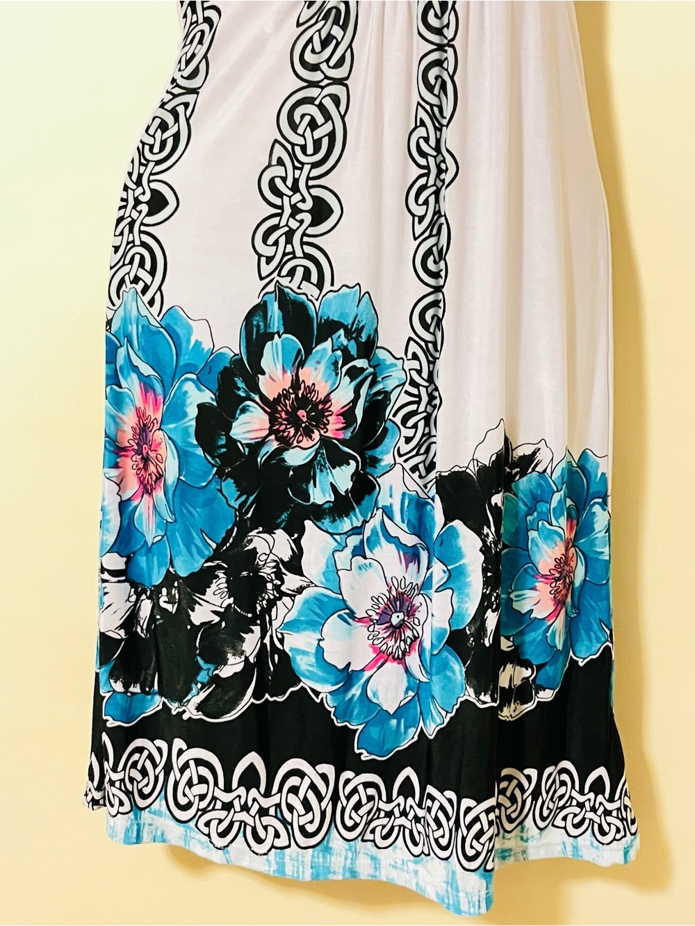 Paradise Contour White Floral Maxi Dress Size S NWT Spaghetti Strap - Picture 6 of 8